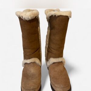 UGG Tan Shearling Winter Boots